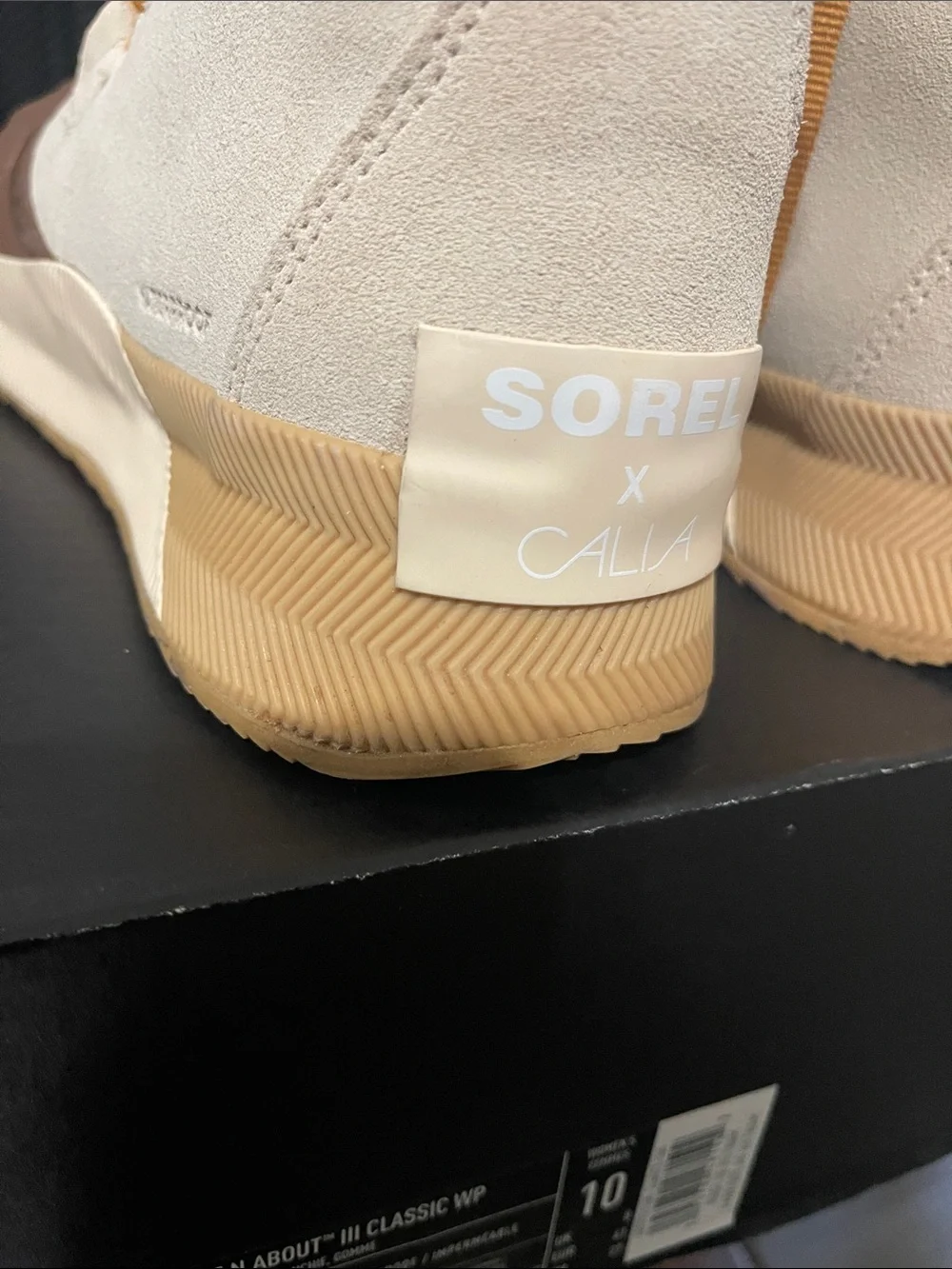 Sorel Out N About III Classic WP Sneakers - Bleached Ceramic & Gum